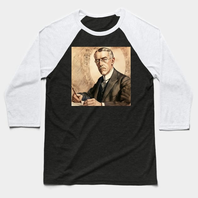 Woodrow Wilson Baseball T-Shirt by ComicsFactory